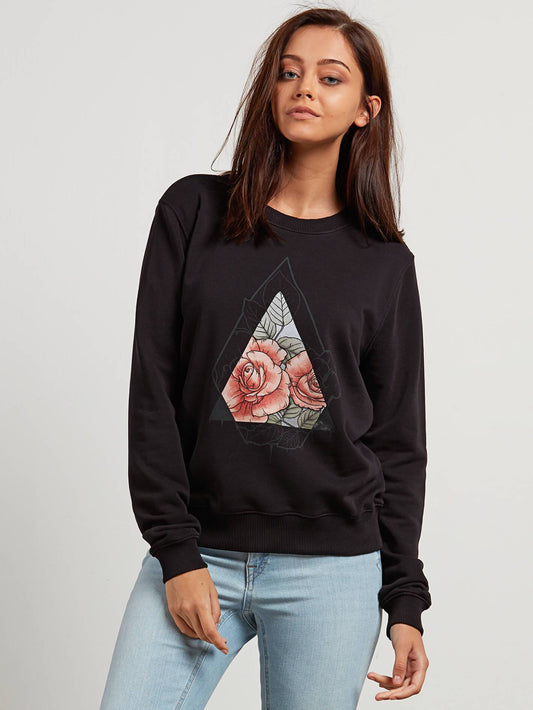 Sound Check Fleece Sweater - Black