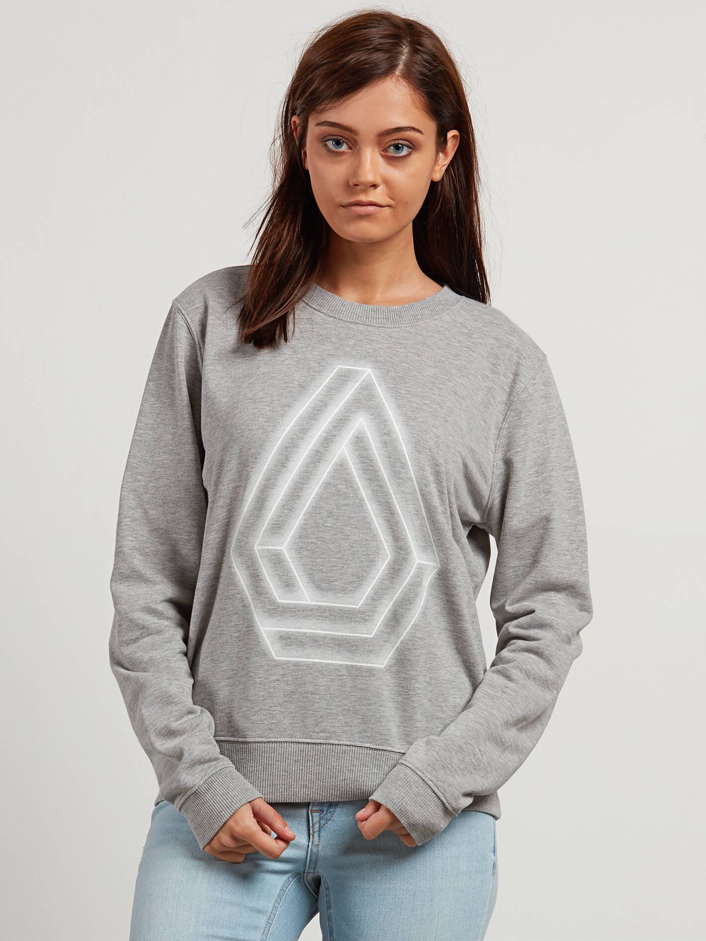 Sound Check Fleece Sweater - Heather Grey