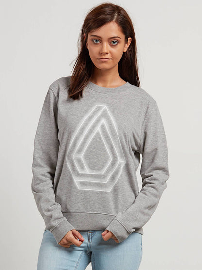Sound Check Fleece Sweater - Heather Grey