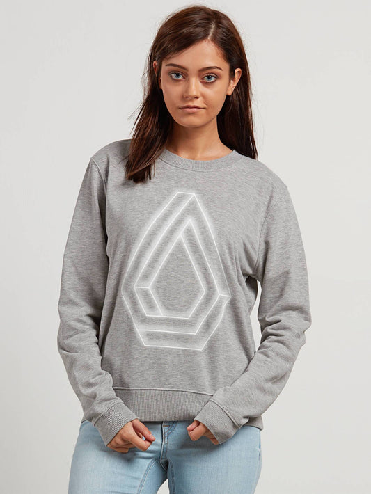 Sound Check Fleece Sweater - Heather Grey