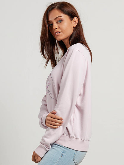 Sound Check Fleece Sweater - Light Purple