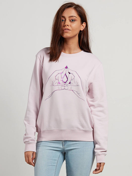 Sound Check Fleece Sweater - Light Purple