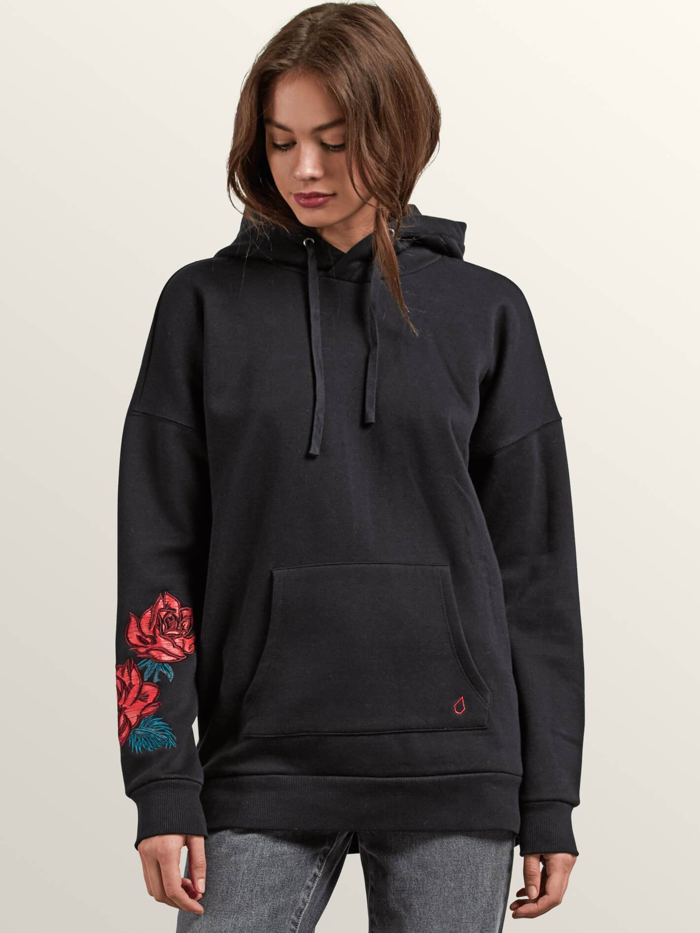 Burned Down Hoody Sweater - Black
