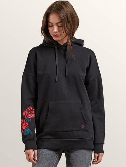 Burned Down Hoody Sweater - Black