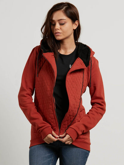 Slate Insulated Fleece Sweater - Copper