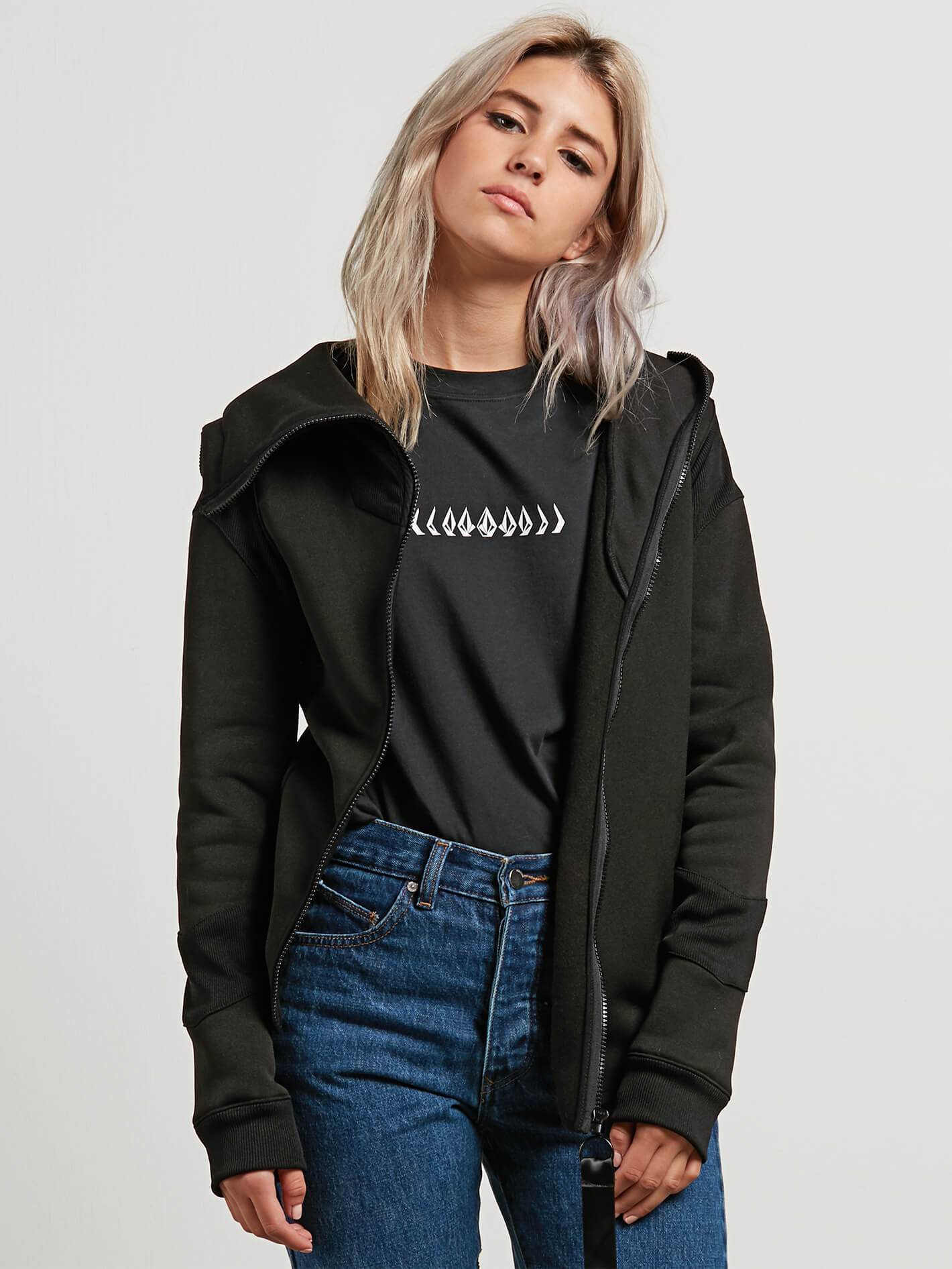 Walk On By Tech Sweater - Black
