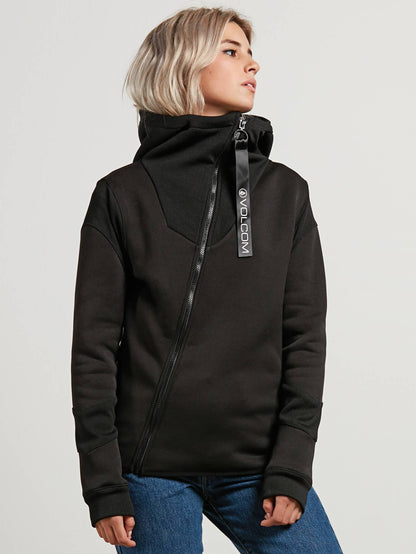 Walk On By Tech Sweater - Black