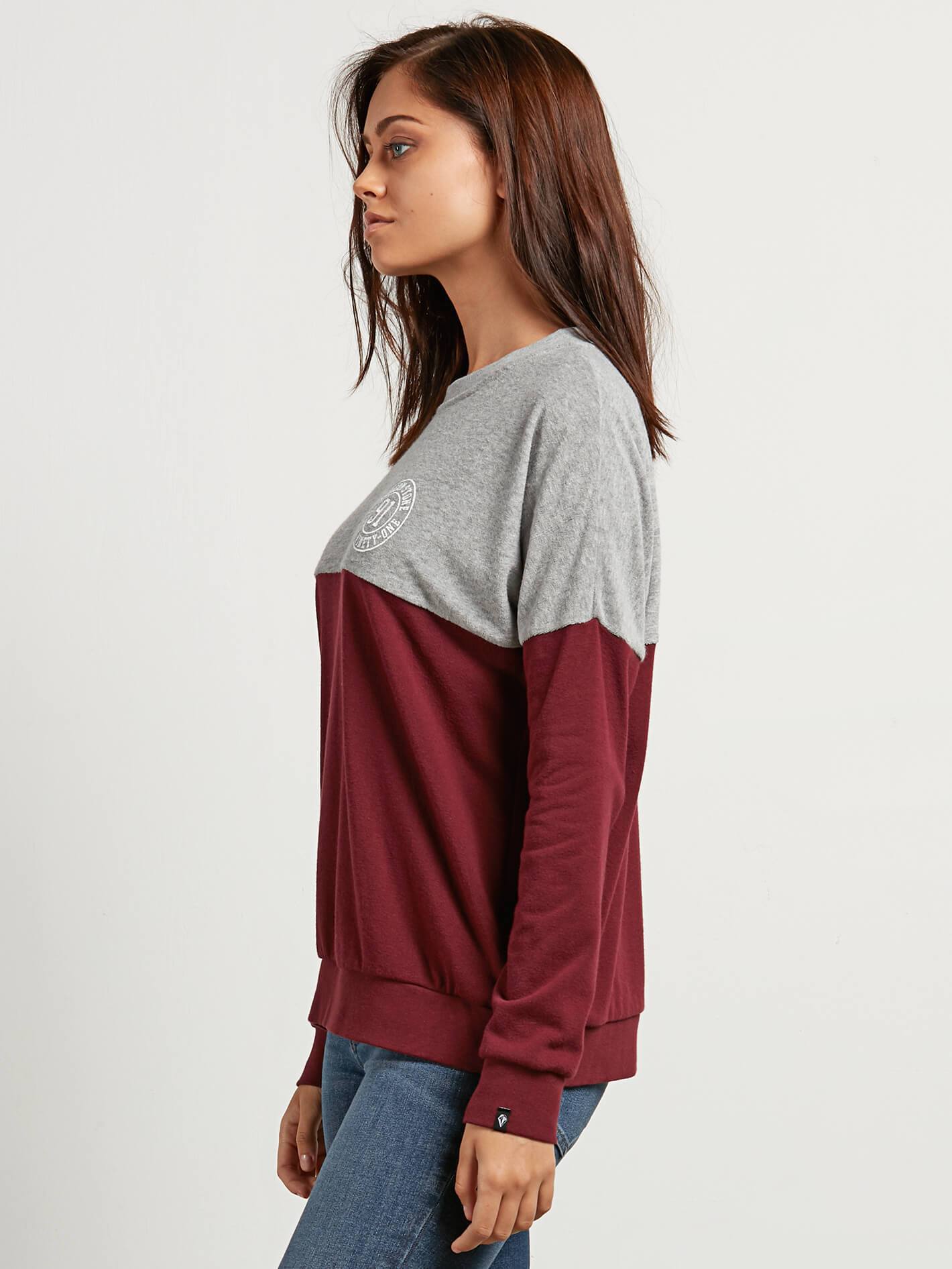 Blocking Sweater - Burgundy