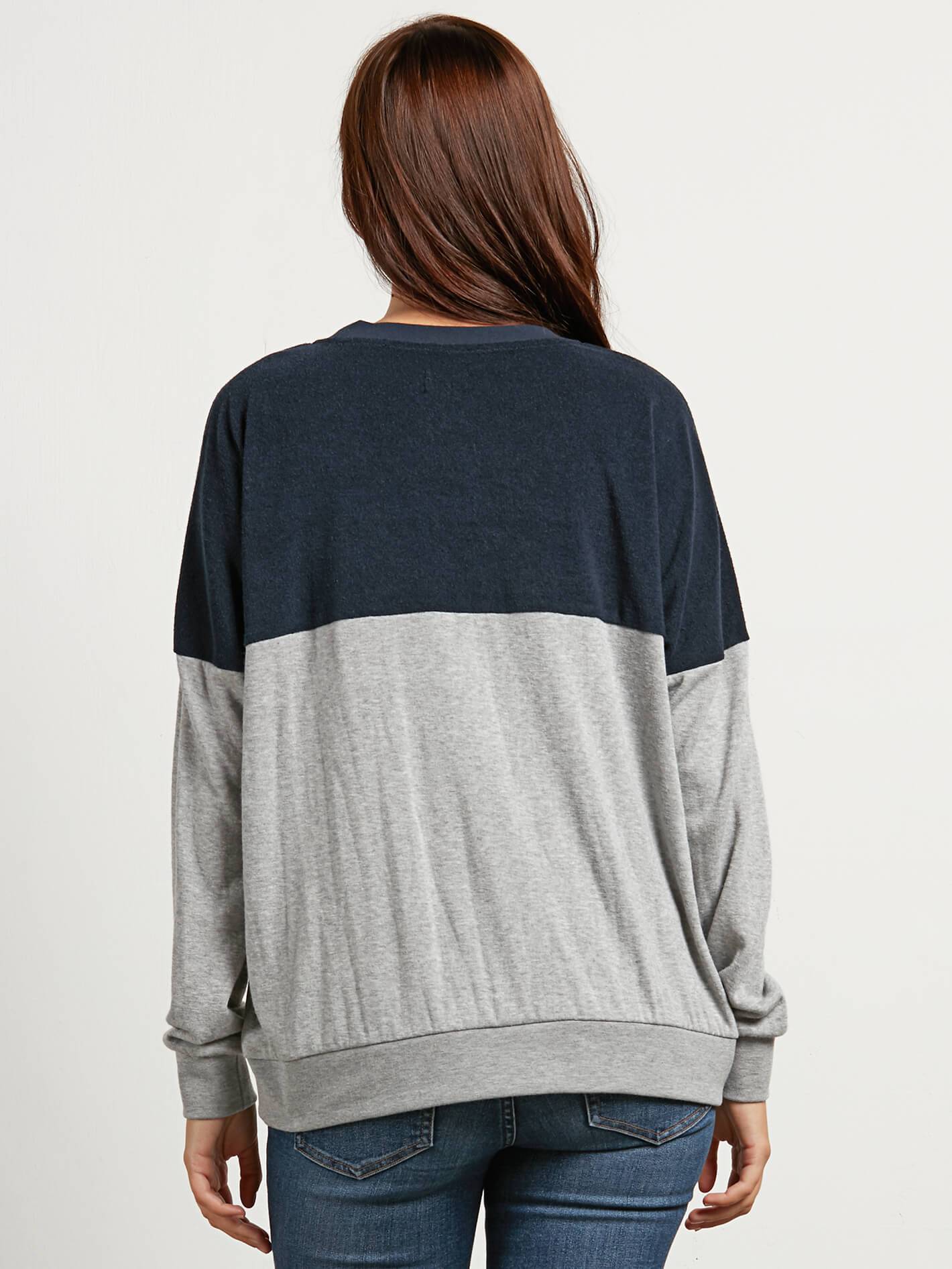 Blocking Sweater - Sea Navy