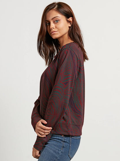 Splat Dat Sweater - Burgundy