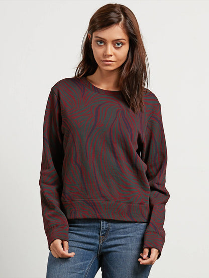 Splat Dat Sweater - Burgundy