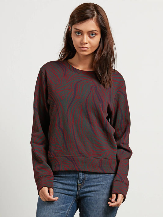 Splat Dat Sweater - Burgundy