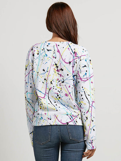 Splat Dat Sweater - White