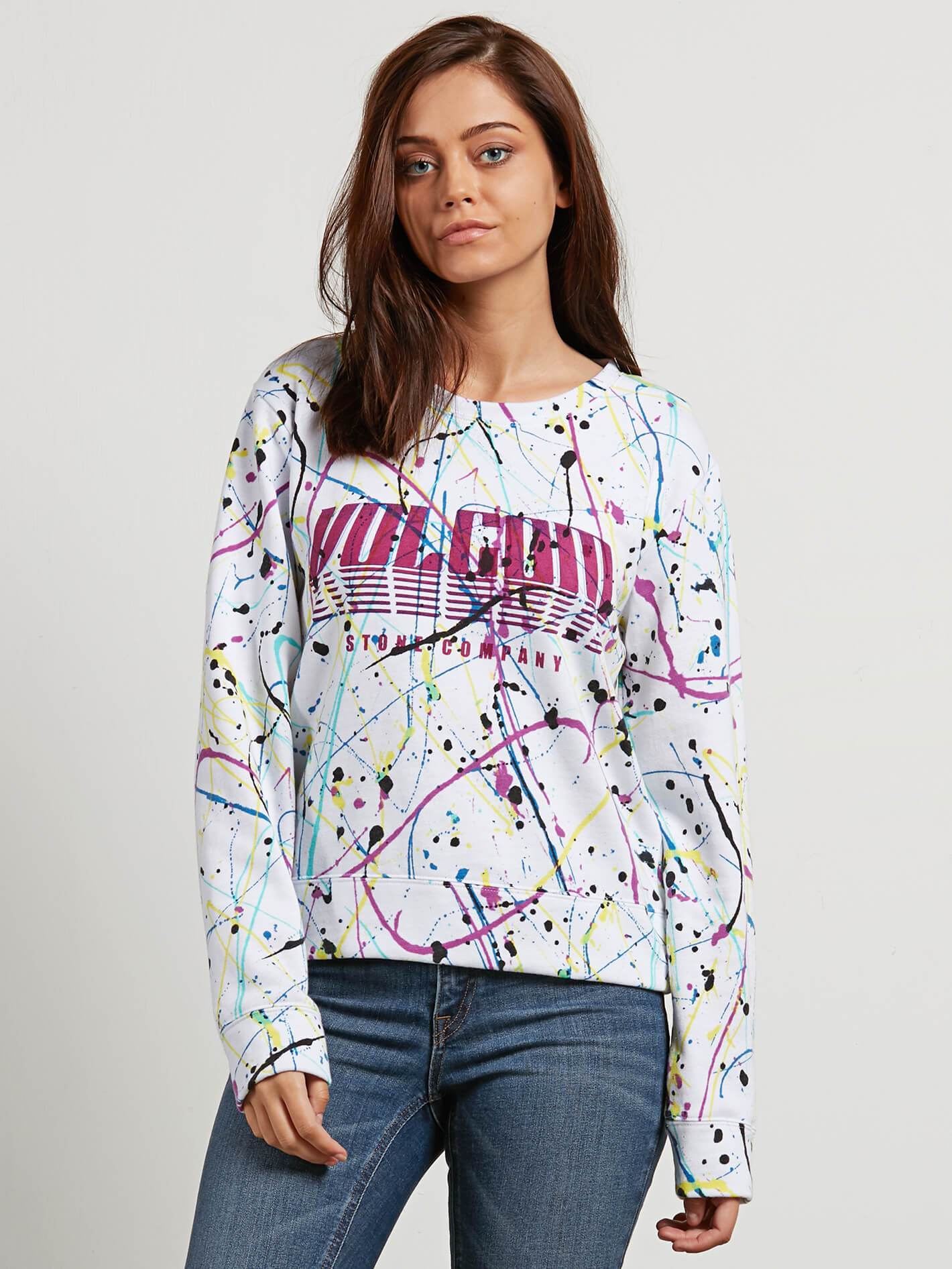 Splat Dat Sweater - White