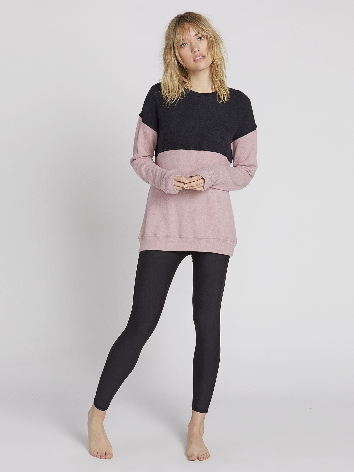 Lil Crew Sweater - Faded Mauve
