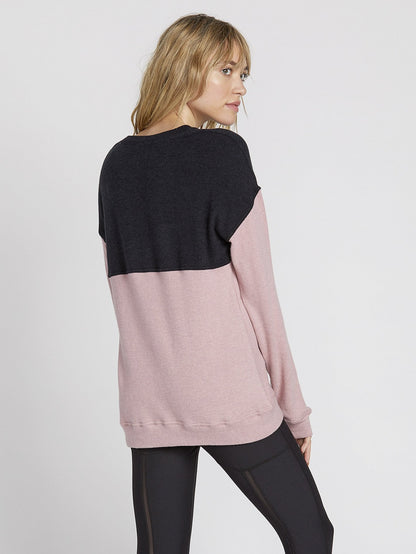 Lil Crew Sweater - Faded Mauve