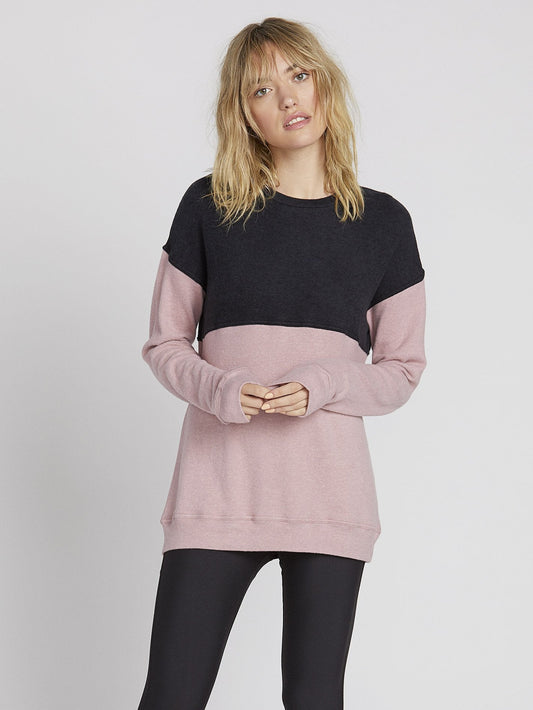 Lil Crew Sweater - Faded Mauve
