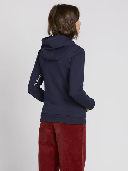 Walk On By Zip Hoodie - Sea Navy