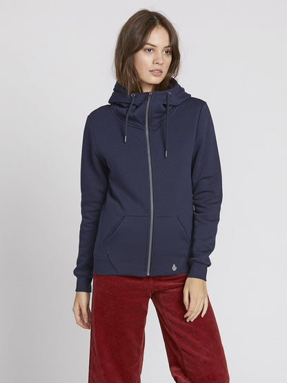 Walk On By Zip Hoodie - Sea Navy
