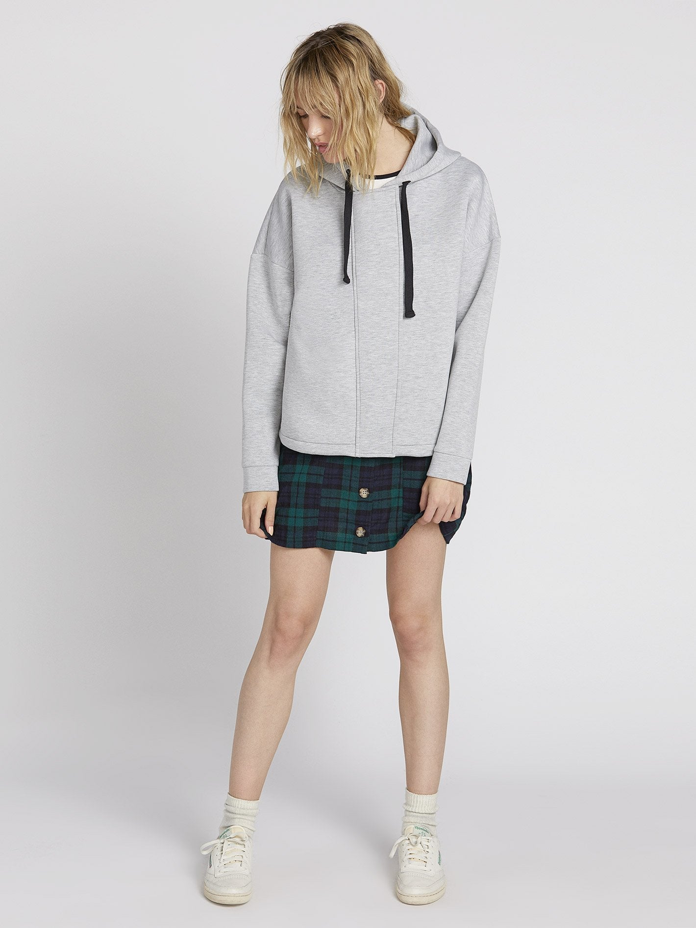 Time'S 4 Hoodie - Light Grey
