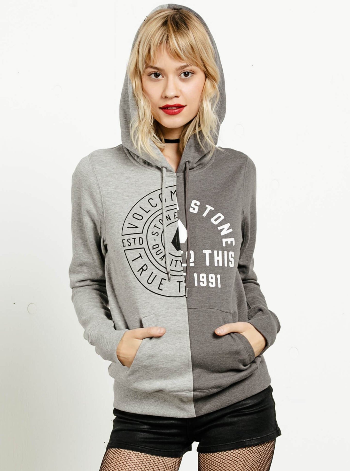 Slippin' Up Hoodie - Heather Grey