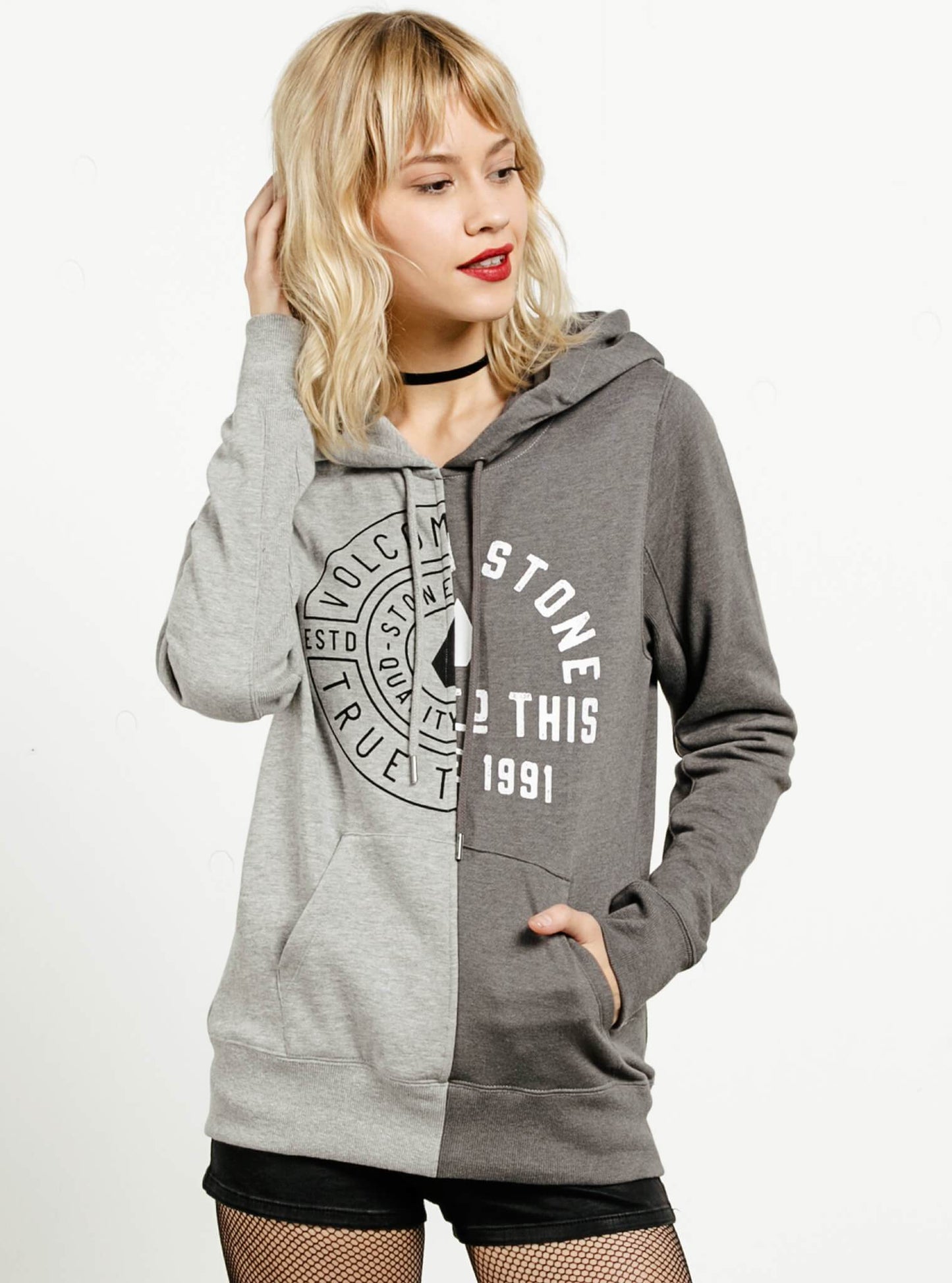 Slippin' Up Hoodie - Heather Grey