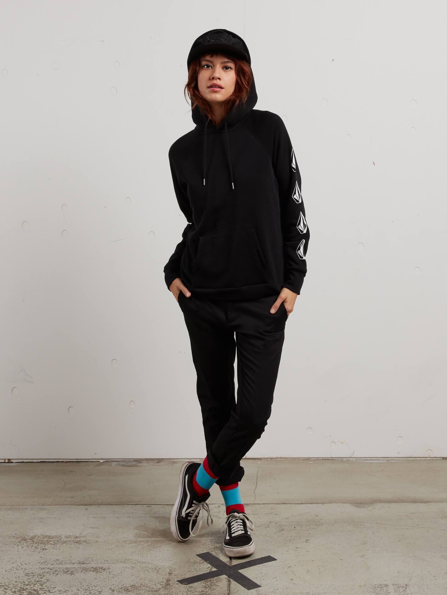 GMJ Pullover Fleece Hoodie - Black