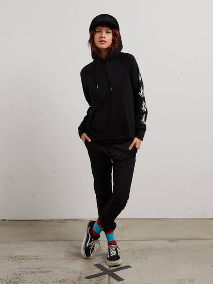 GMJ Pullover Fleece Hoodie - Black