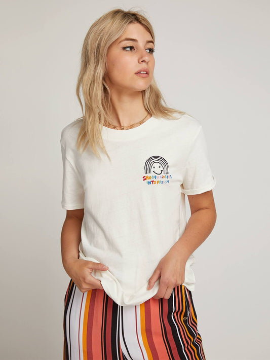 OZZIE RAINBOW T-SHIRT - WHITE