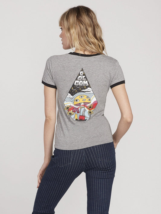 Go Faster Ringer T-shirt  - Heather Grey