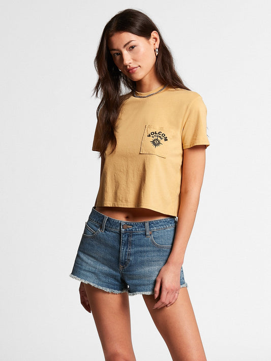 Pocket Dial Tee - Dust Gold