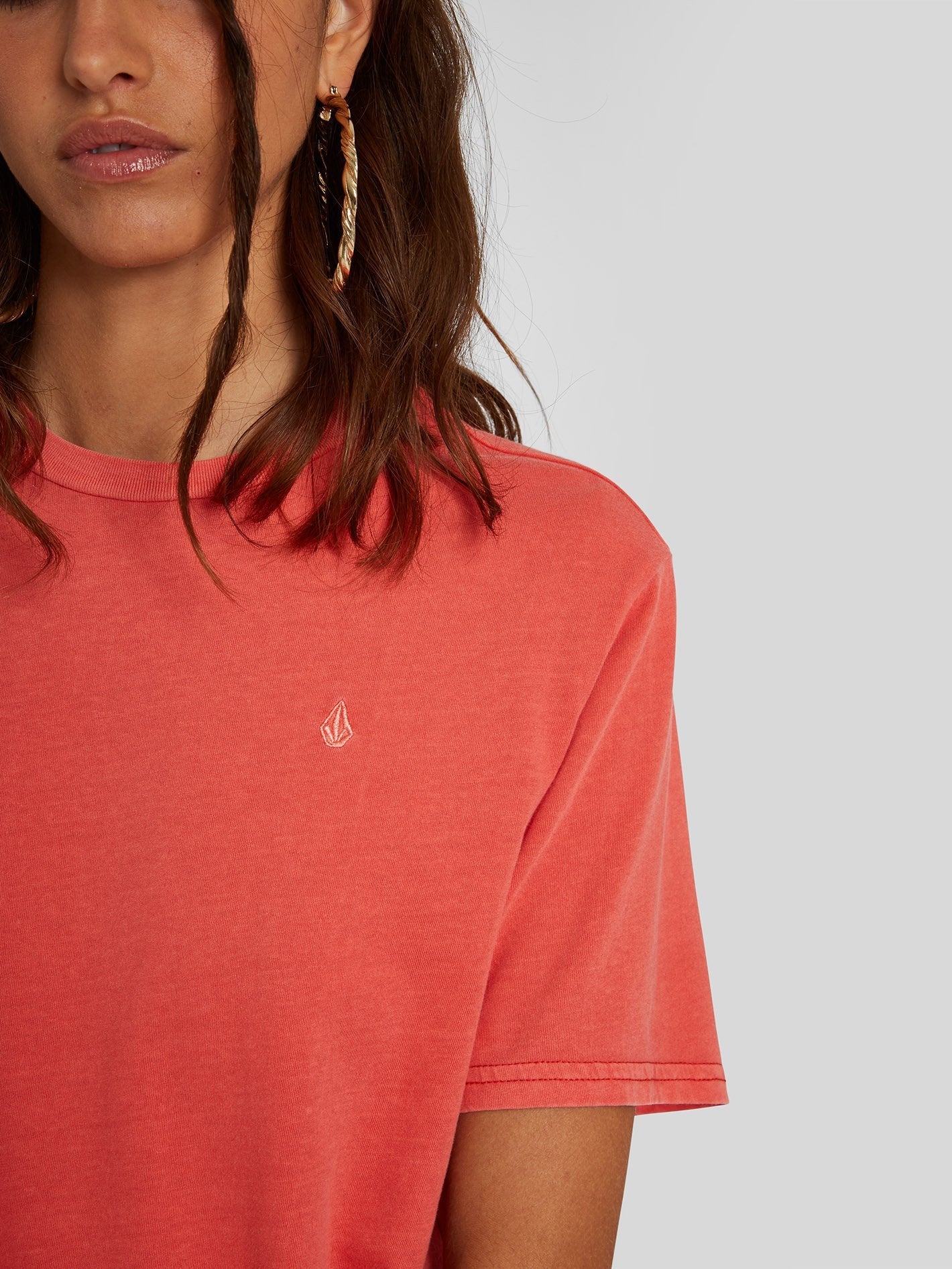 Solid Stone T-shirt - Rosewood