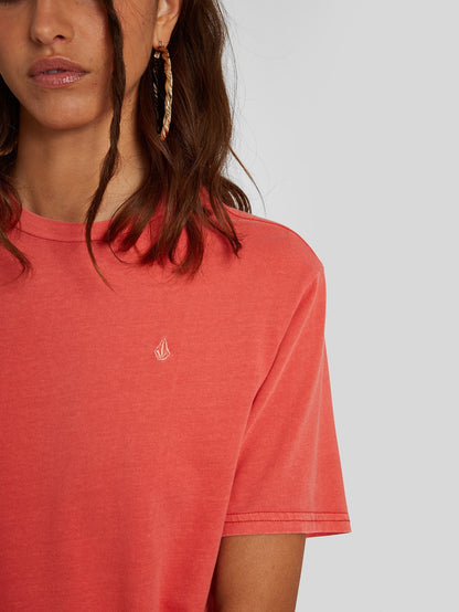 Solid Stone T-shirt - Rosewood