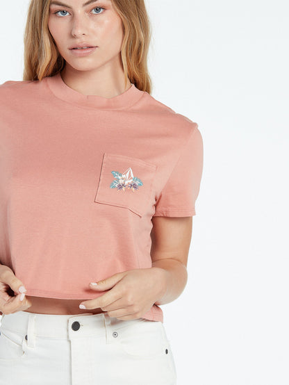 Pocket Dial T-shirt - LIGHT MAUVE