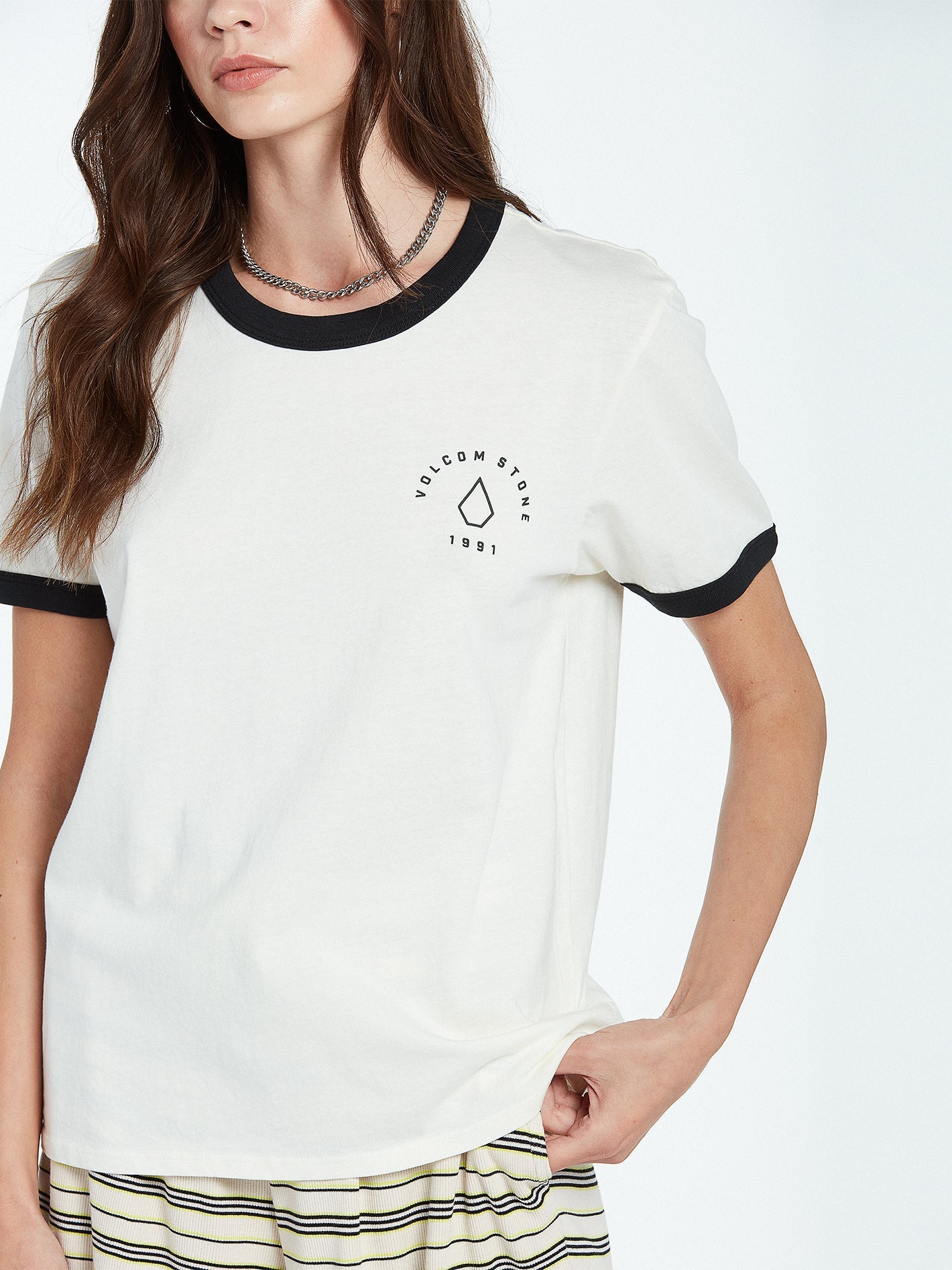 Truly Ringer T-shirt - STAR WHITE
