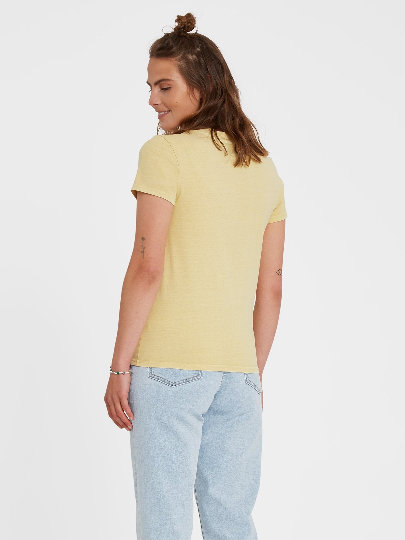 Solid Stone Emb T-shirt - WHEAT