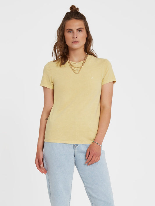 Solid Stone Emb T-shirt - WHEAT