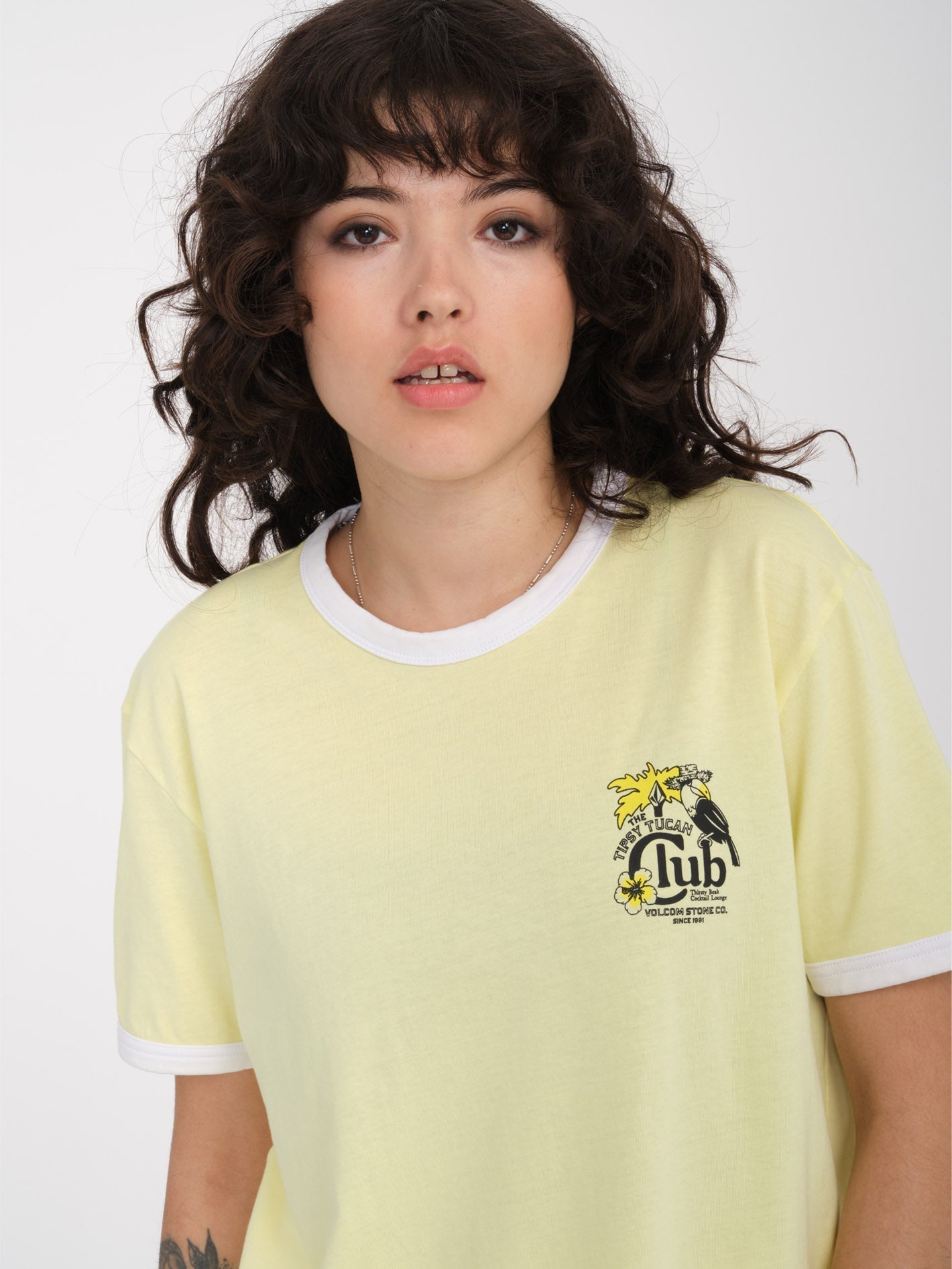 Truly Ringer T-Shirt - AURA YELLOW