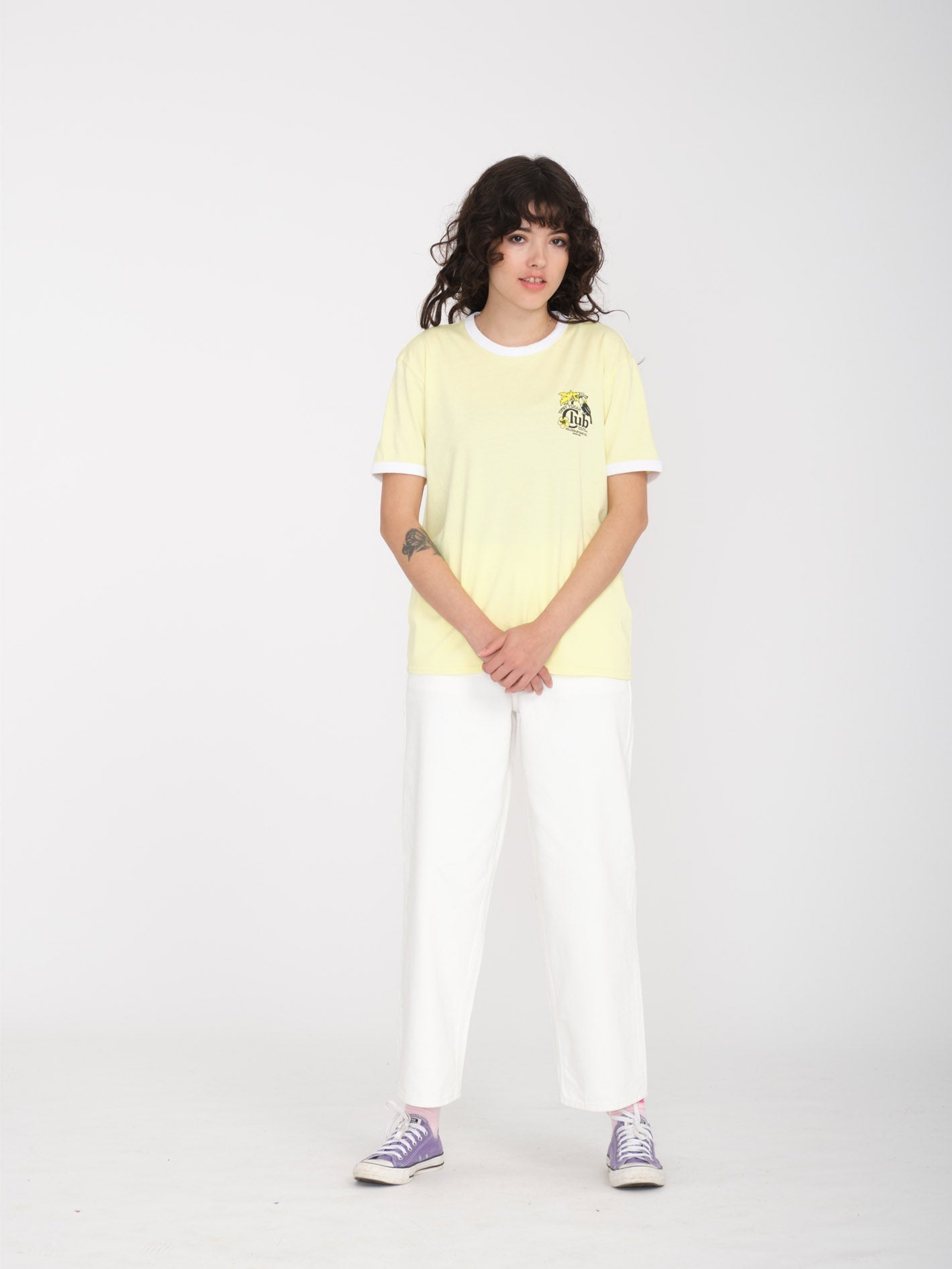 Truly Ringer T-Shirt - AURA YELLOW