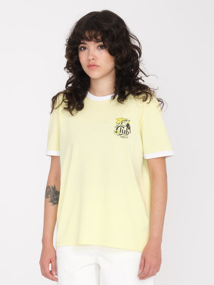 Truly Ringer T-Shirt - AURA YELLOW