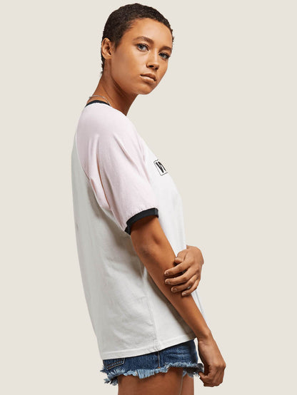 Volstone Ringer Tee - White