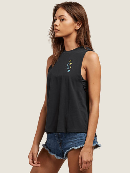 Get High Neck Tank - Black
