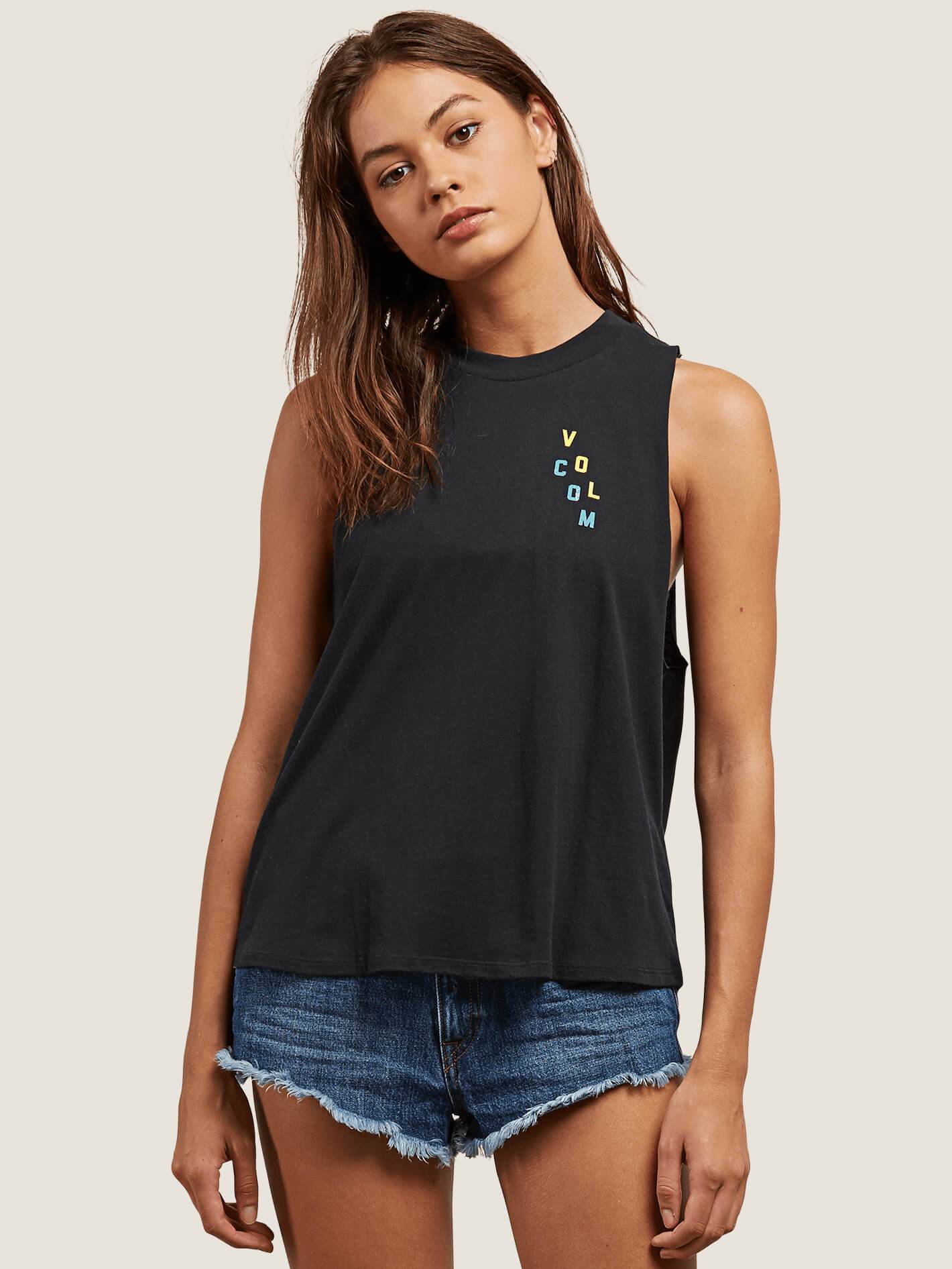Get High Neck Tank - Black