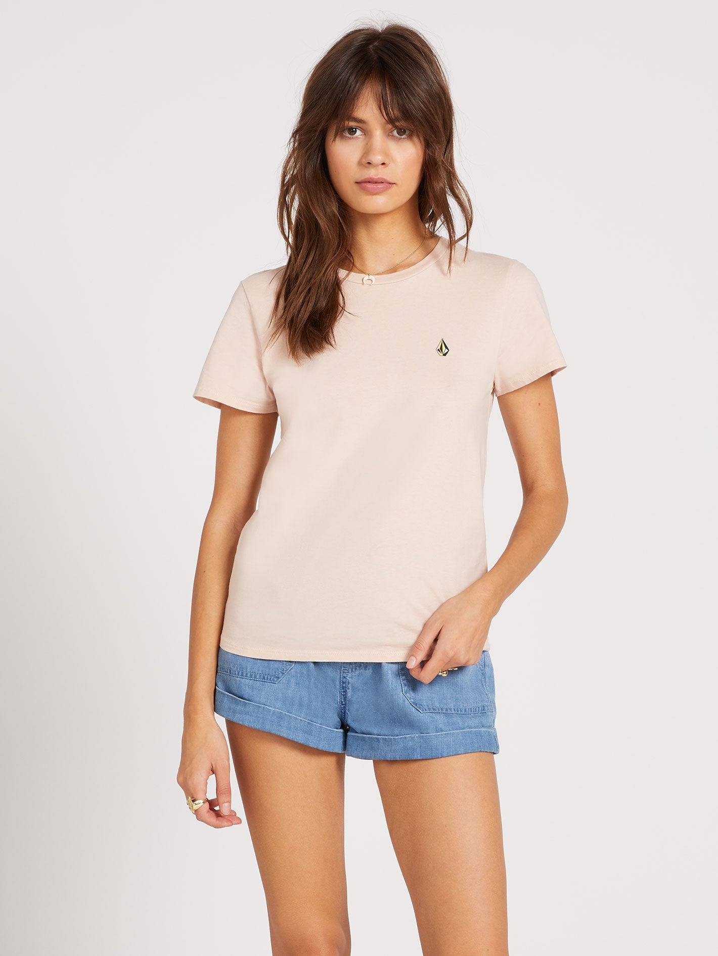 Stoked On Stone T-shirt - HAZEY PINK