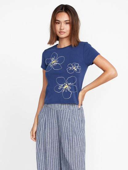 Coco Ho Babydoll T-shirt - NAVY