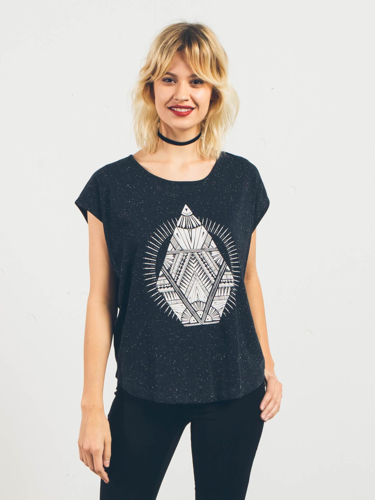 Stay Cosmic Short Sleeve - Black