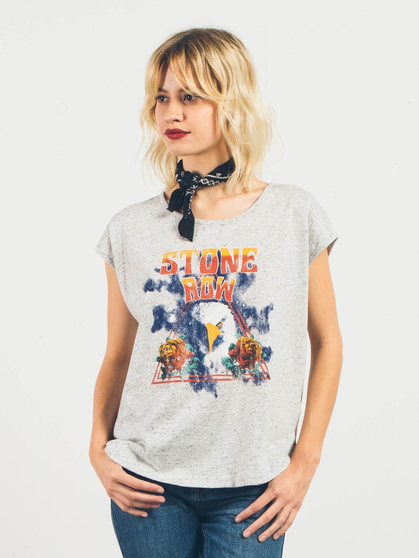 Stay Cosmic Crop Top - Star White