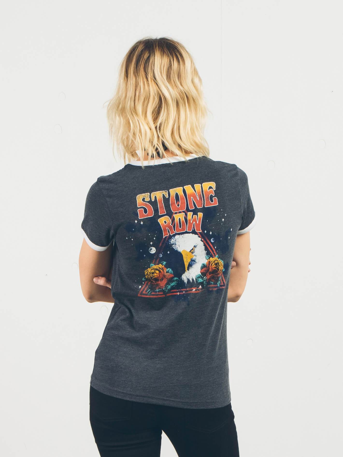 Let's Go Ringer Tee - Black