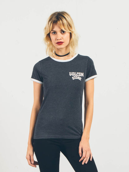 Let's Go Ringer Tee - Black