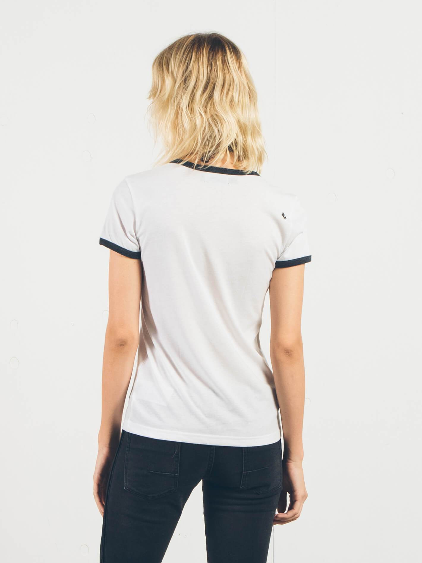 Let's Go Ringer Tee - White